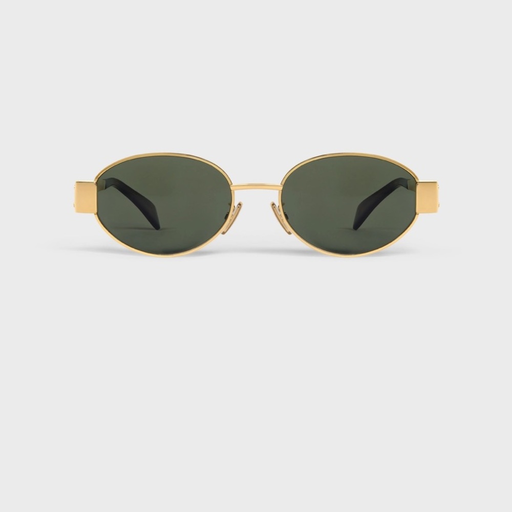 CELINE TRIOMPHE METAL 01 SUNGLASSES IN METAL